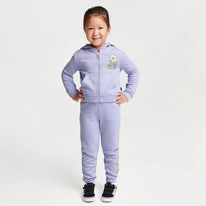 Girls' Toddler And Little Girls' Vans Skate Fleur Full-Zip Hoodie Sweet Lavender - VN000AE9 510 4 Girls' Toddler And Little Girls' Vans Skate Fleur Full-Zip Hoodie Sweet Lavender - VN000AE9 510 - Image 2