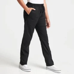 Kids' Vans Range Elastic Waist Woven Pants Black - VN0A5FN1 001