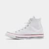 Women's Converse Chuck Taylor High Top Casual Shoes (Big Kids' Sizes Available) Optical White - W7650 OPT -Default Template 7 W7650 OPT P1