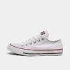 Women's Converse Chuck Taylor Low Top Casual Shoes (Big Kids' Sizes Available) Optical White - W7652 OPT