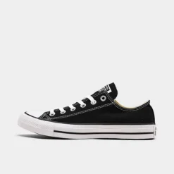 Women's Converse Chuck Taylor Low Top Casual Shoes (Big Kids' Sizes Available) Black - W9166 BLK